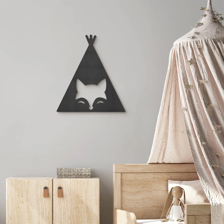 MDF - Holzdeko - Tipi - Fuchs 
