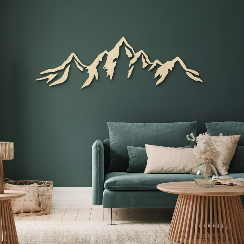 Holzdeko Pappel - Berg - aus der LandIDEE Wohnen & Deko Kollektion  