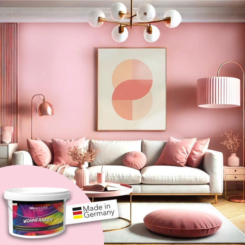 Rosa Wandfarbe matt | Innenfarbe in Top-Qualität | beruhigende und einladende Atmosphäre 
