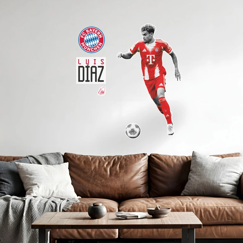 Wall sticker FC Bayern player Luis Diaz 2025/26 