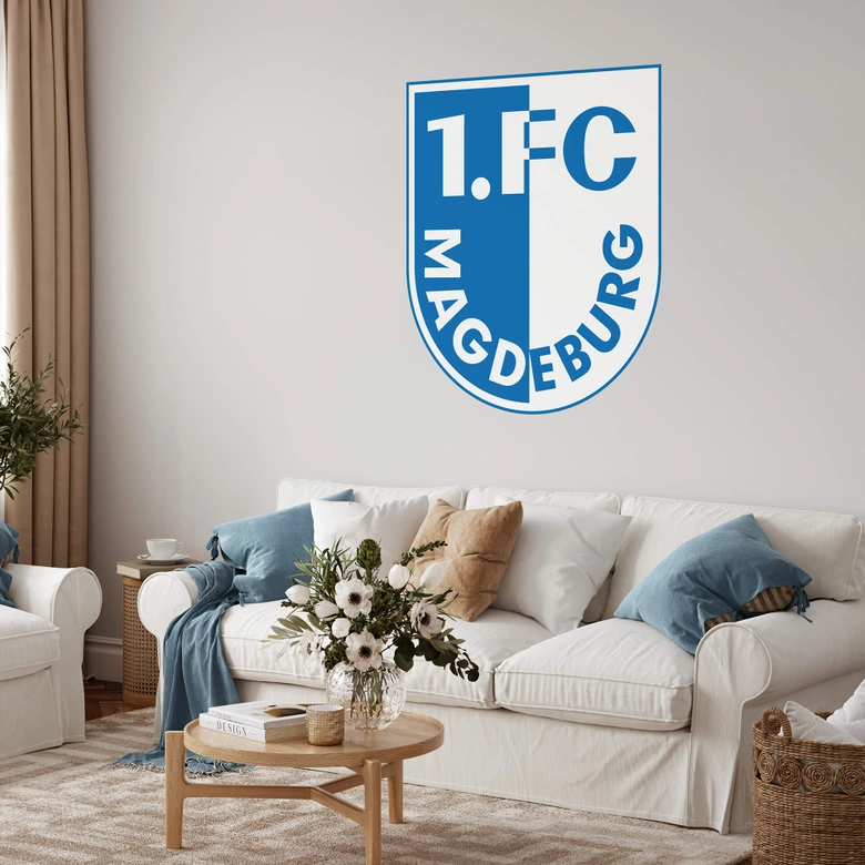 Sticker Mural FC Magdeburg XXL Logo - 70x80 cm 