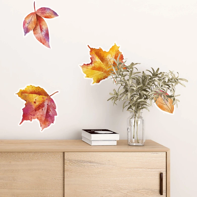 Wandtattoo Bunte Herbstblätter (18tlg.) 