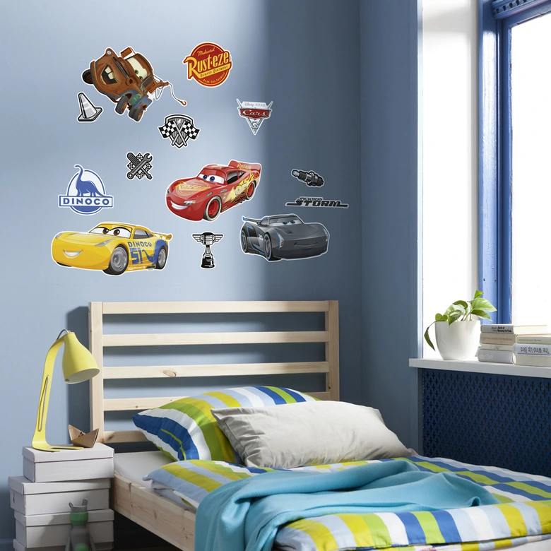 Wallsticker Disney Cars 3 - 13 dele 