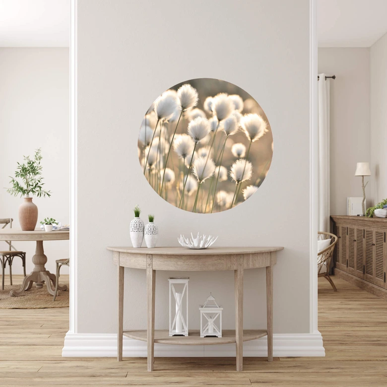 Naklejka na ścianę Delgado - Magia łąki - Okrągła 