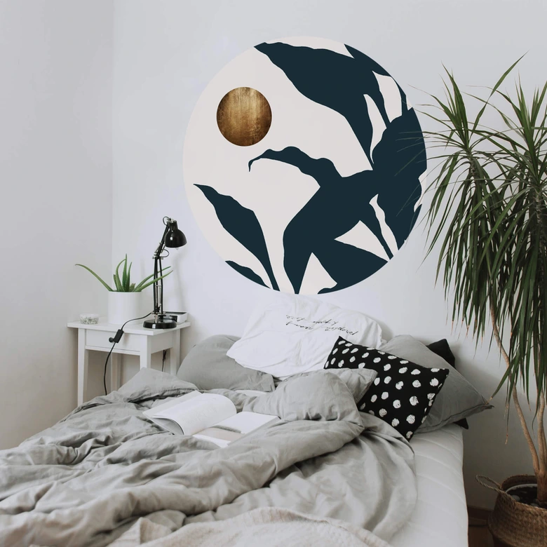 Wallsticker Kubistika - I junglen - Rund 