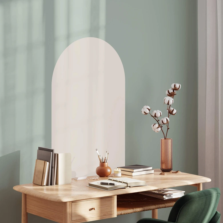 Wall Sticker Rund bue bred - Beige 