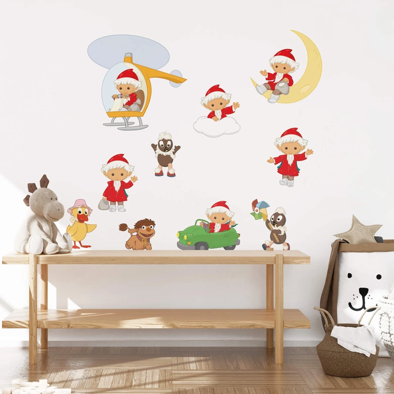 Wandtattoo Unser Sandmännchen - Sandmann und Freunde - 50x70 cm 