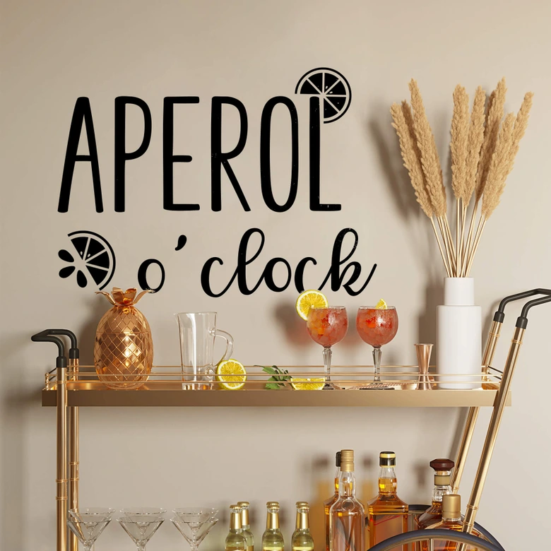 Wallsticker Aperol o'clock 