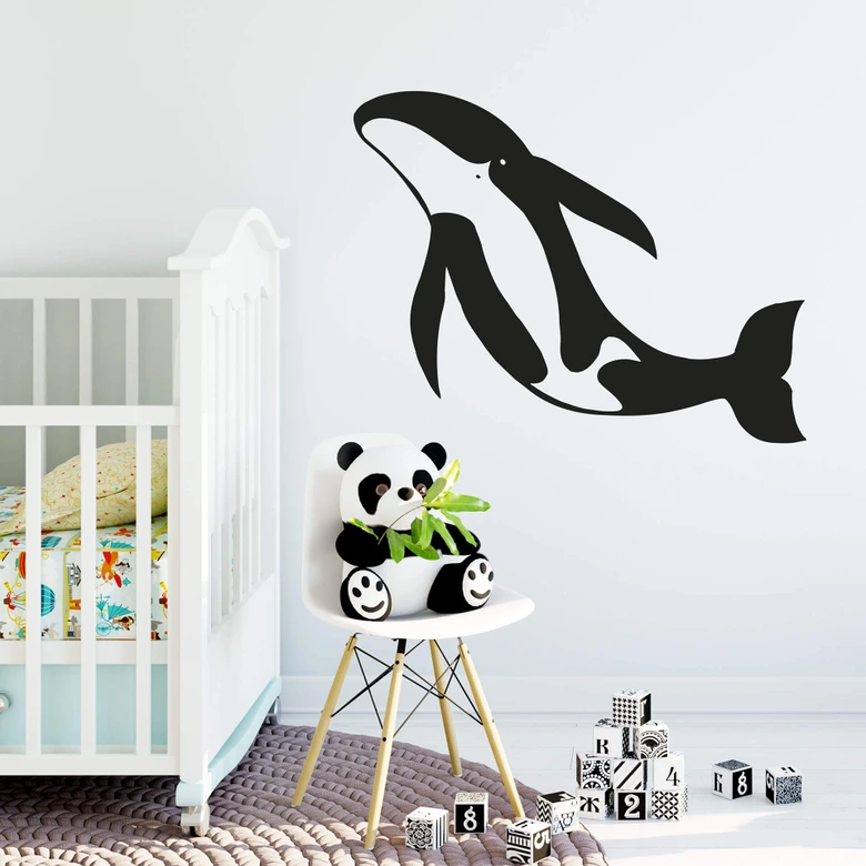 Sticker mural - Baleine 