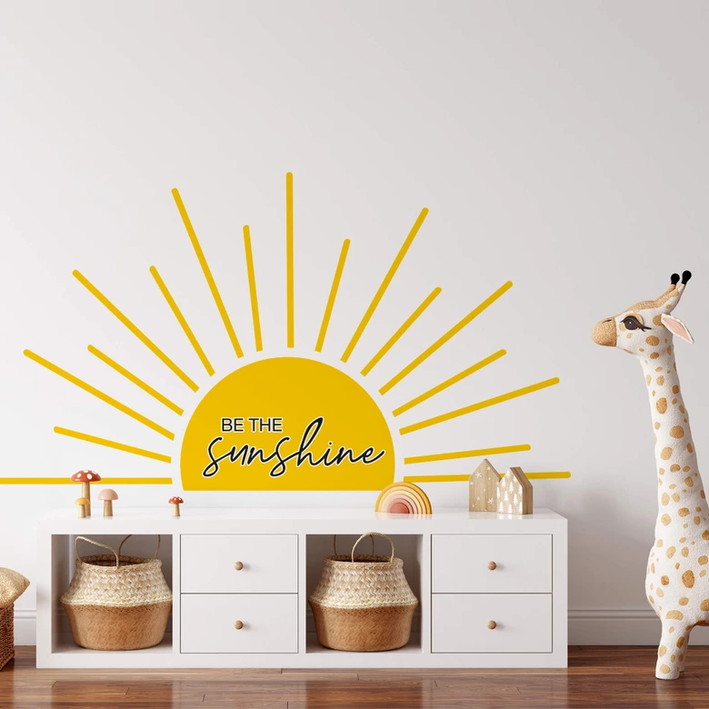 Sticker mural Be the sunshine 