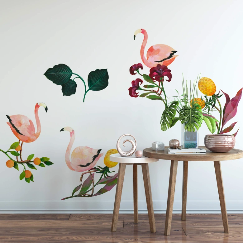 Wandtattoo Blanz - Flamingo Set 