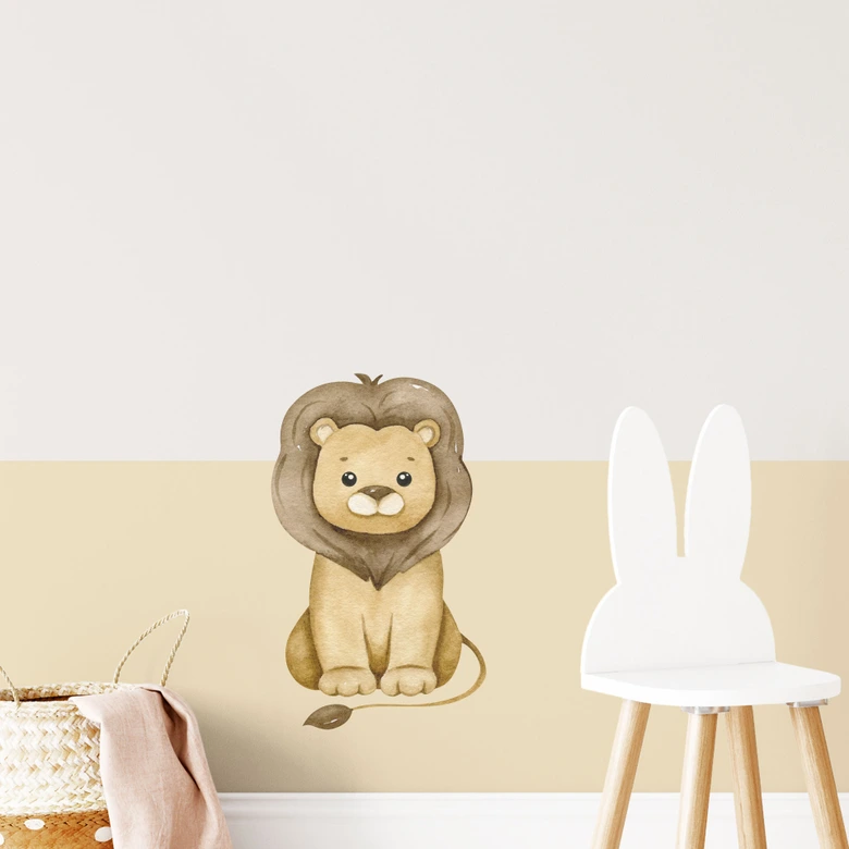 Wandtattoo Brauner Löwe 