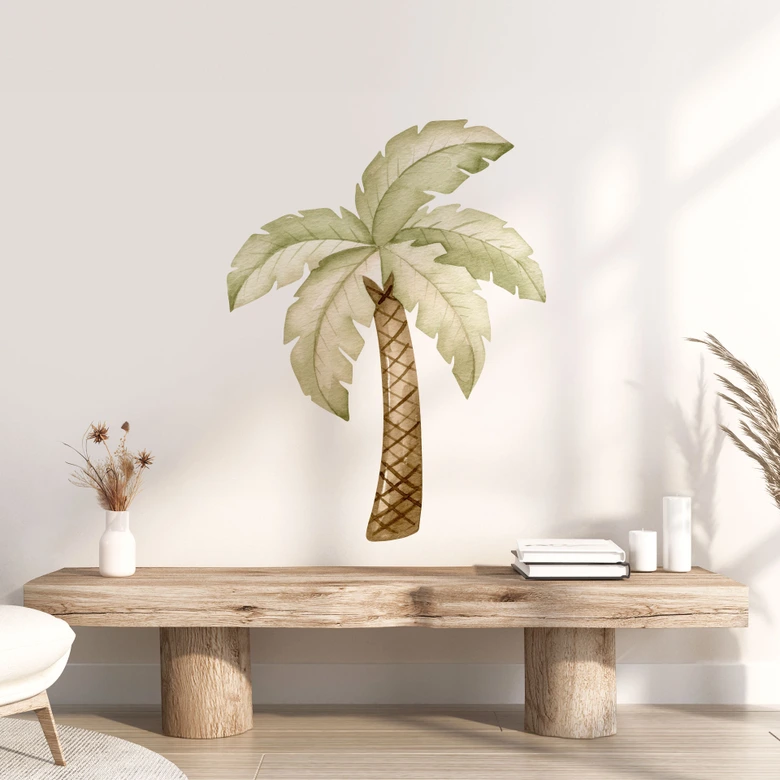 Exotische palmboom Muursticker 
