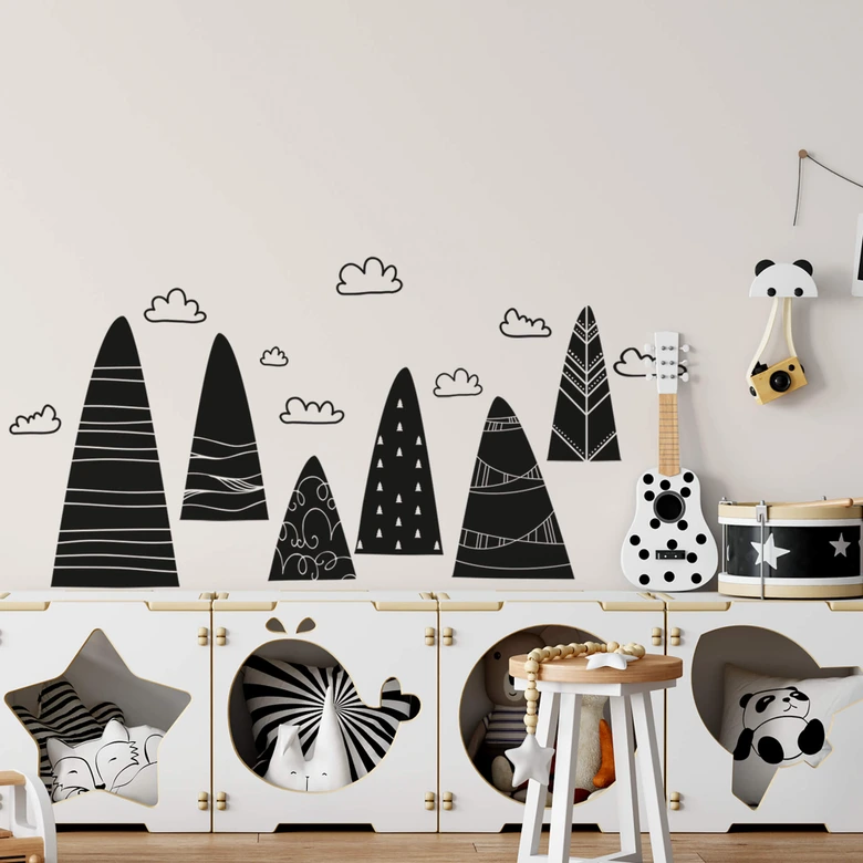 Sticker - Fantasifulde bjerge 