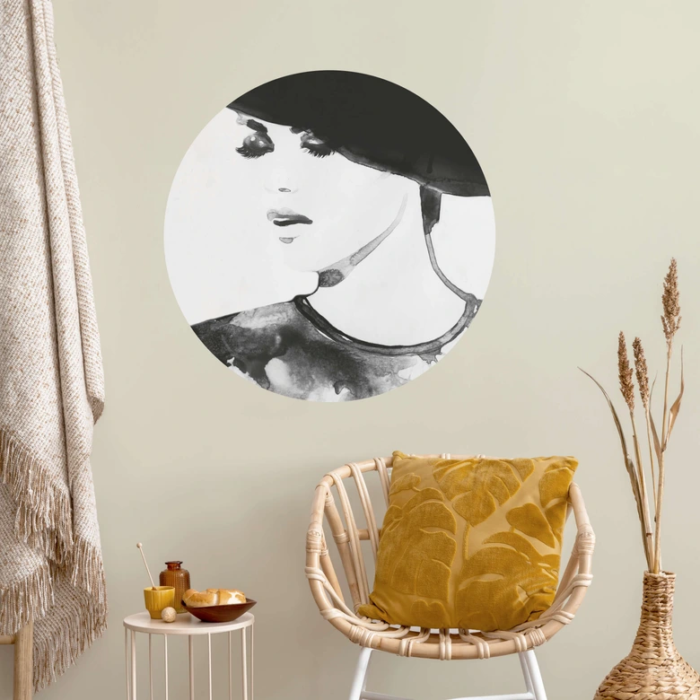 Wandtattoo Fashion Victim - Rund 