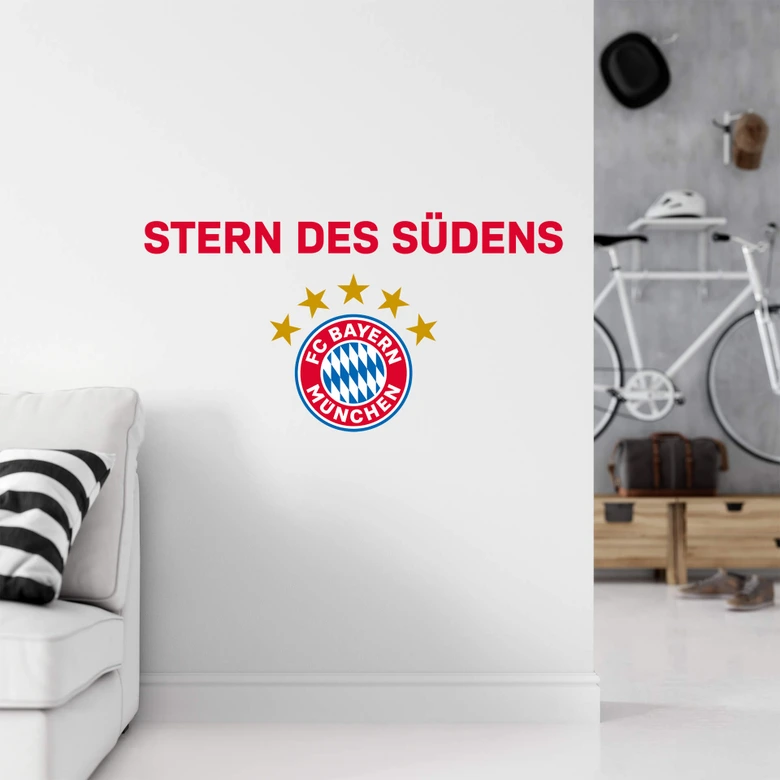 Muursticker Bayern München - Stern des Südens 