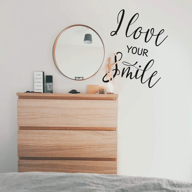 Wallsticker - I love your smile 