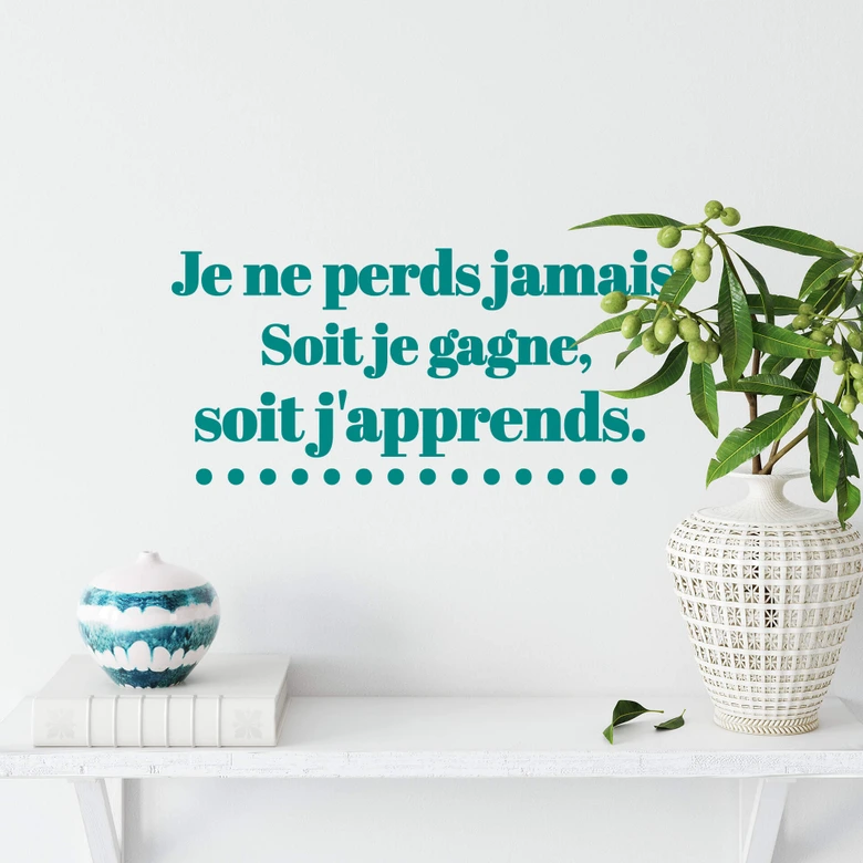Wandtattoo Je ne perds jamais 