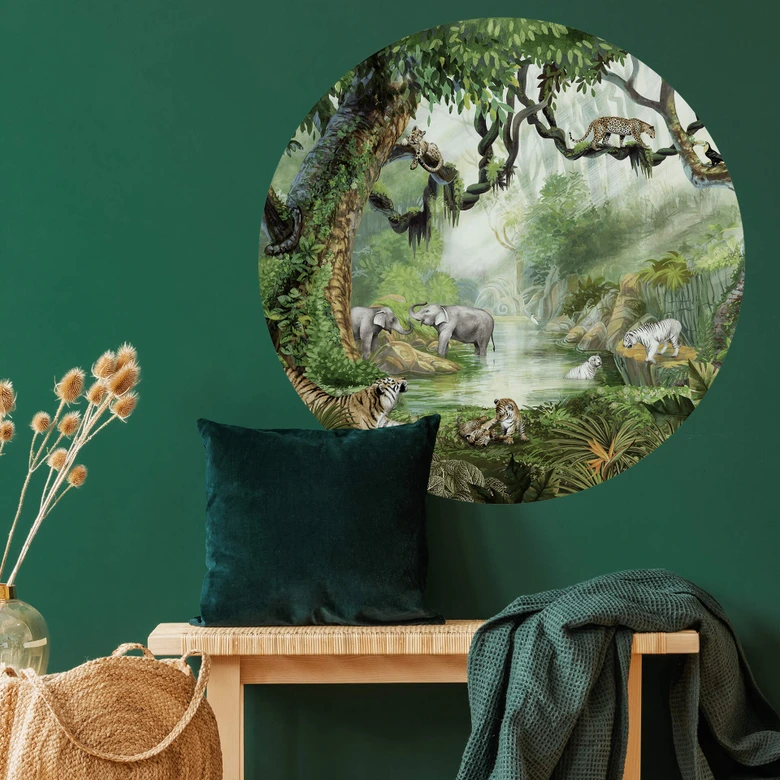 Adesivo murale Kikki Belle - Felini - tondo 