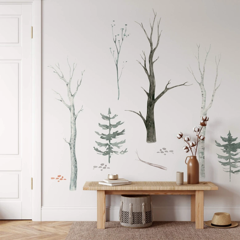 Muursticker Set Kvilis - In het Bos (10-delig) 