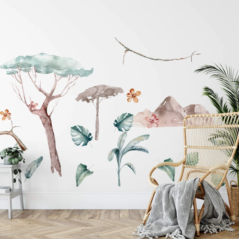 Sticker mural Kvilis -  La jungle (18 parties) 