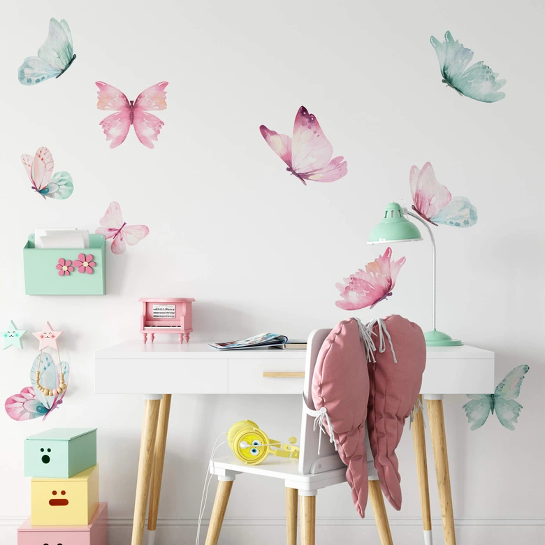 Adesivo murale Kvilis - Farfalle 