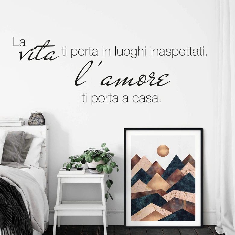 Wandtattoo La vita ti porta 