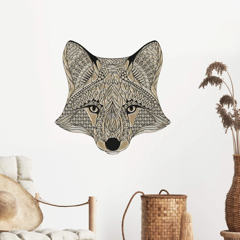 Wandtattoo Metallic Fox 