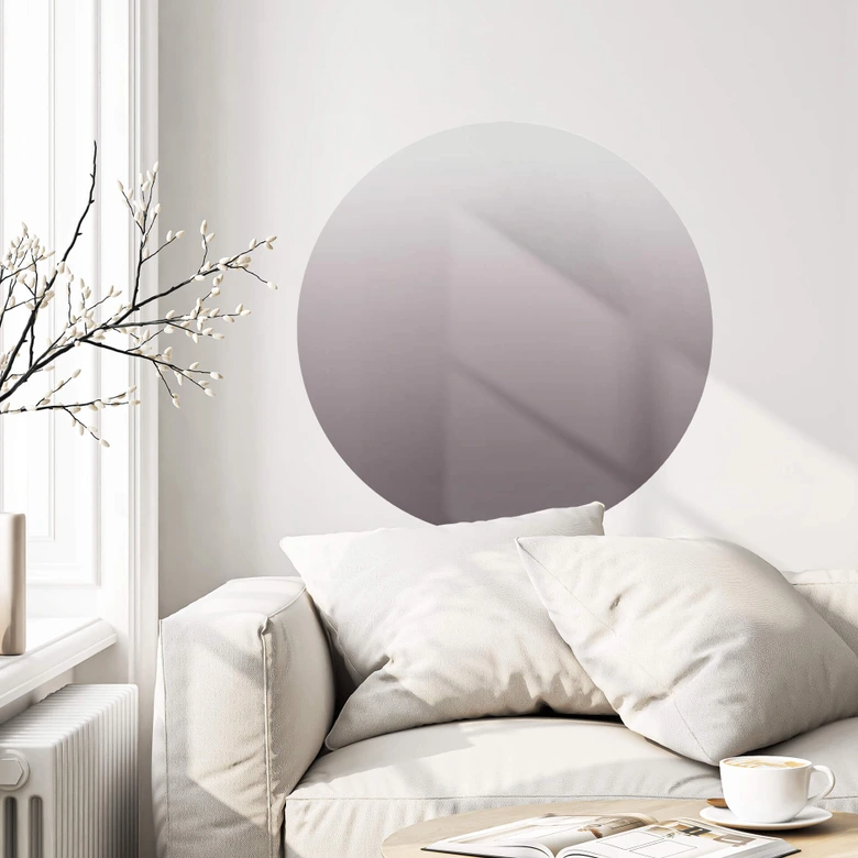 Wandtattoo Ombre Mauve - Rund 