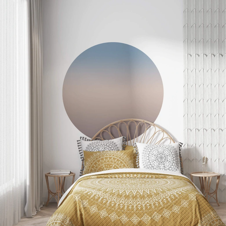 Wandtattoo - Ombre Sonnenaufgang - Rund 