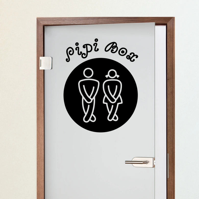 Wandtattoo Pipi Box 