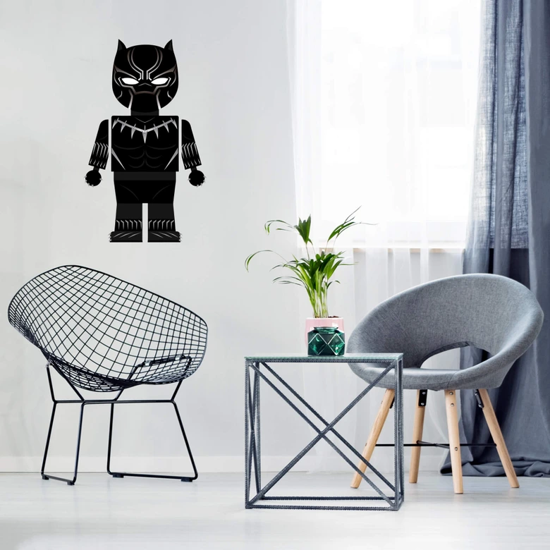 Muursticker Gomes - Black Panther 