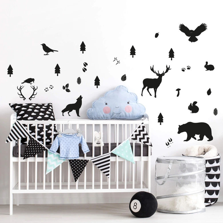 Wall sticker set Forest Animals 