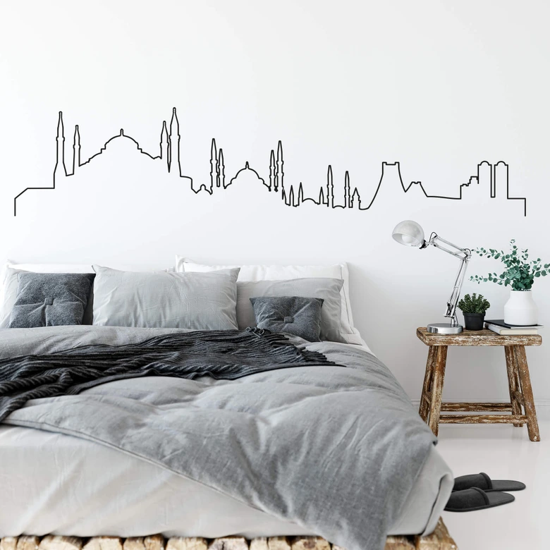 Wandtattoo Istanbul Skyline Outline 