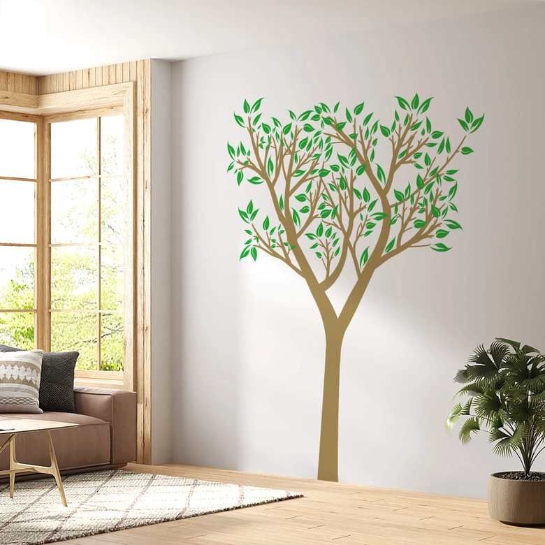 Wandtattoo Spriessender Baum 2-farbig 