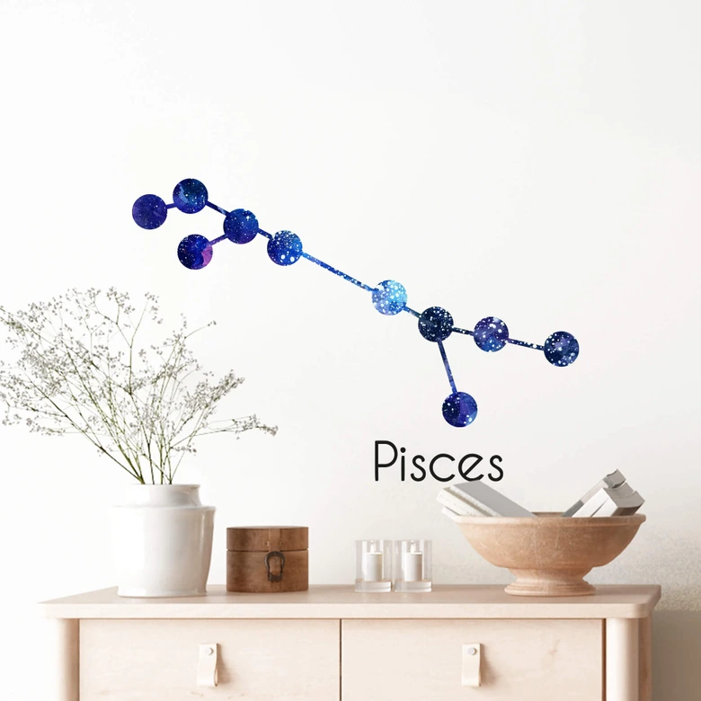 Wandtattoo Sternbild Pisces Fische 