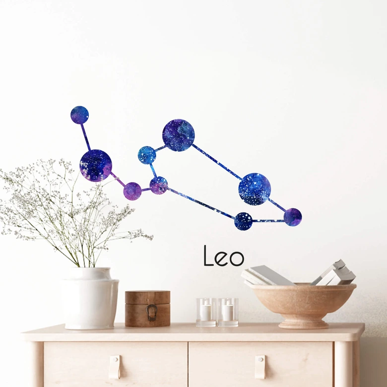 Wandtattoo Sternenbild Leo - Löwe 