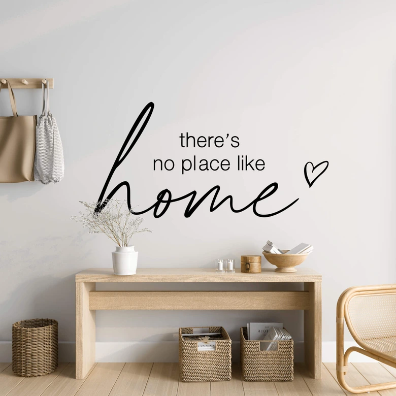 Muursticker There's no place like home  
