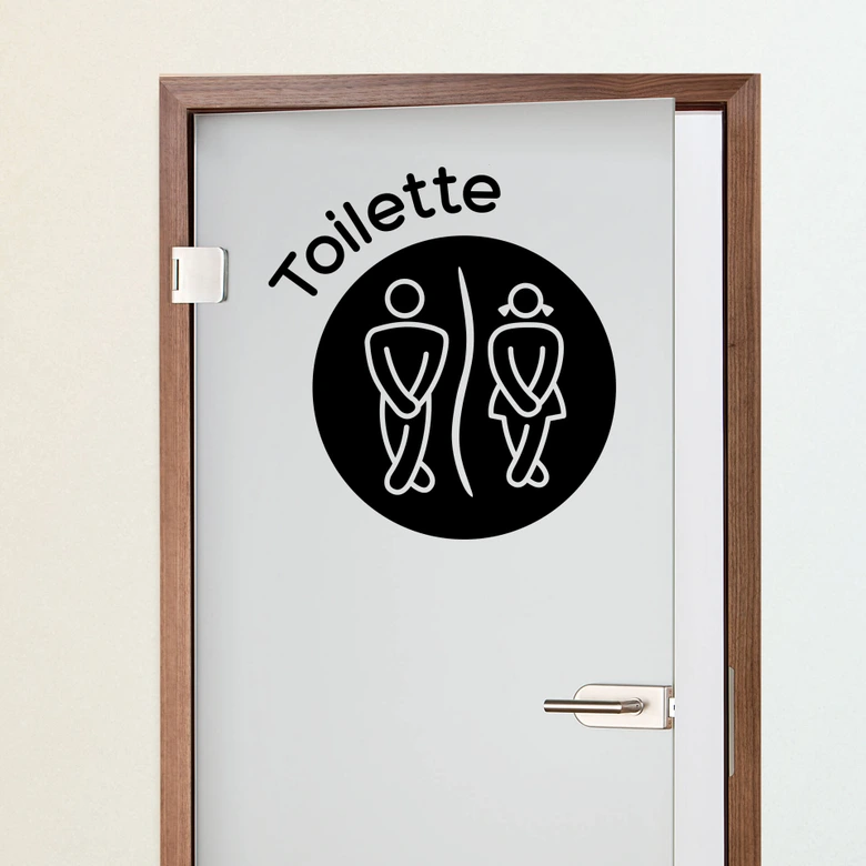 Wandtattoo Toilette 1 