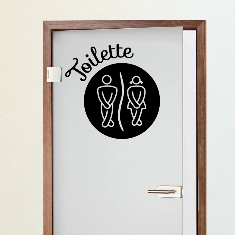 Wandtattoo Toilette 2 