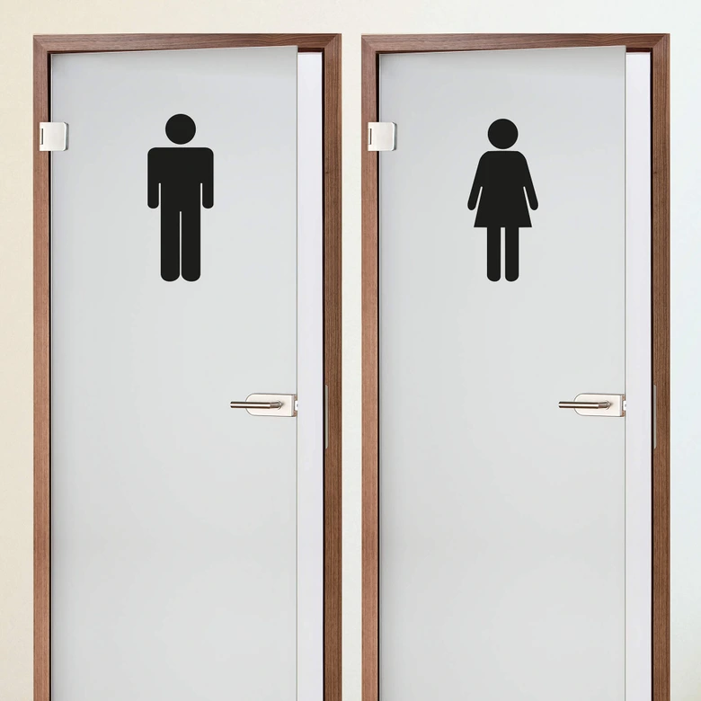 Restroom Couple 3 Wall sticker 