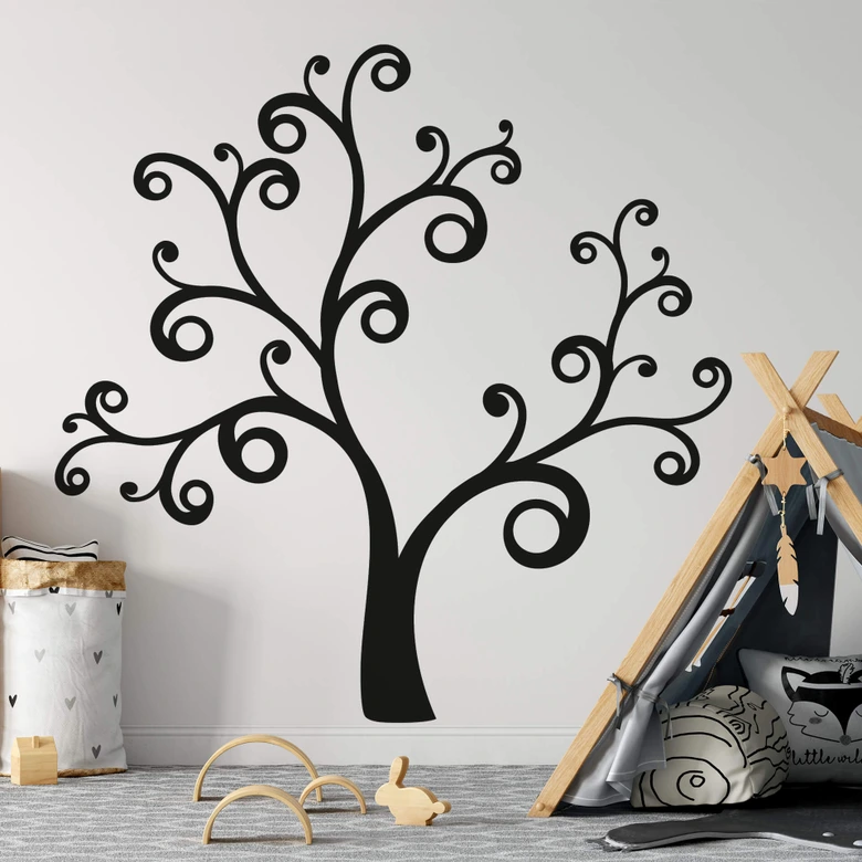 Wandtattoo XXL Geschwungener Baum 