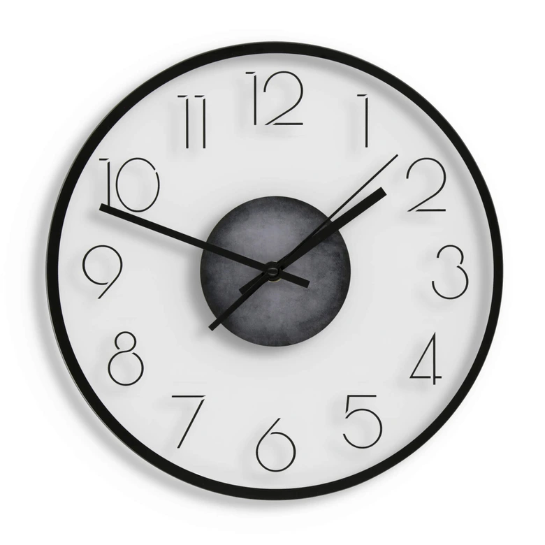 Horloge murale en verre - Moderne avec chiffres 02 