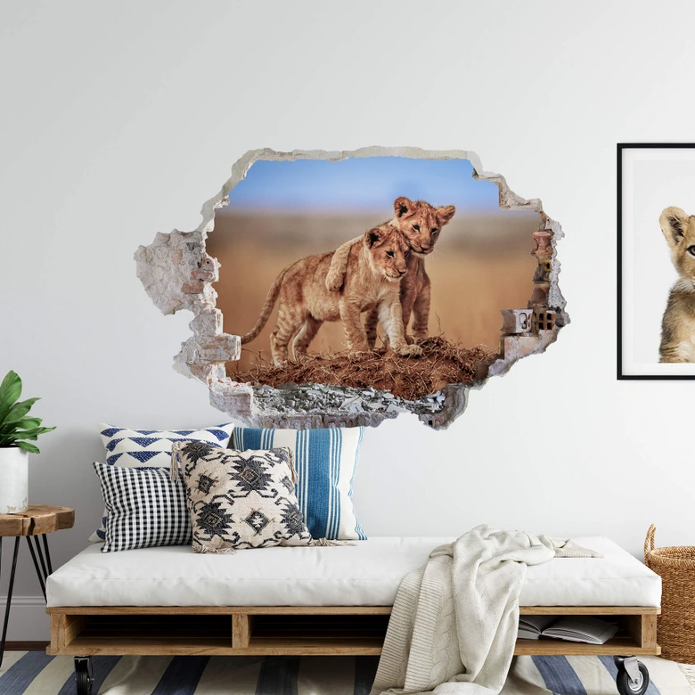 Sticker mural 3D - Frères pour la vie 