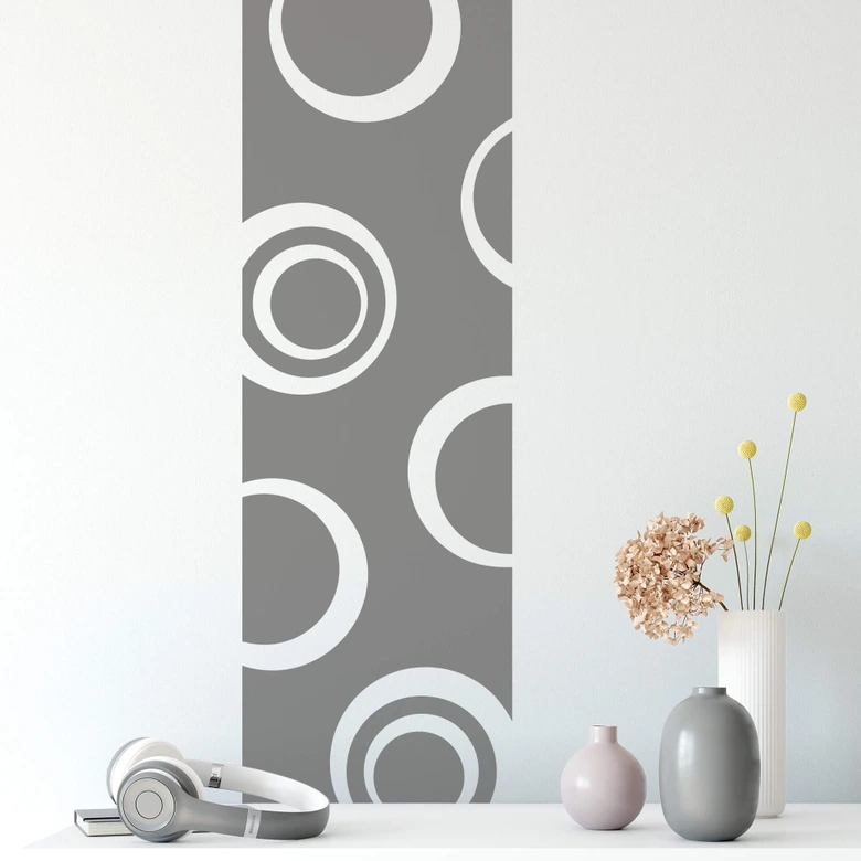 Sticker mural - Bannière Cercles 