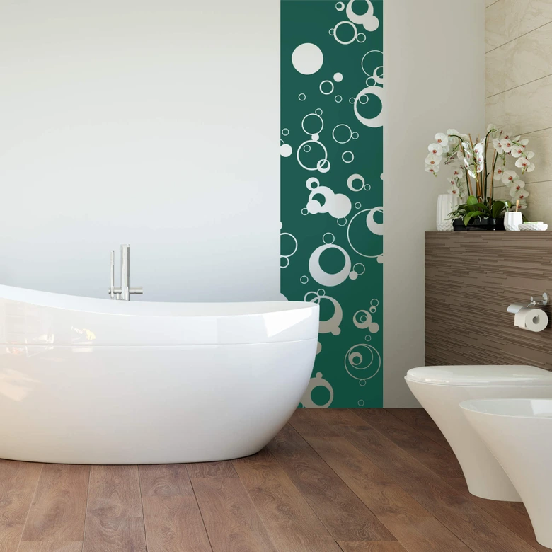 Wandtattoo Banner Blasen 