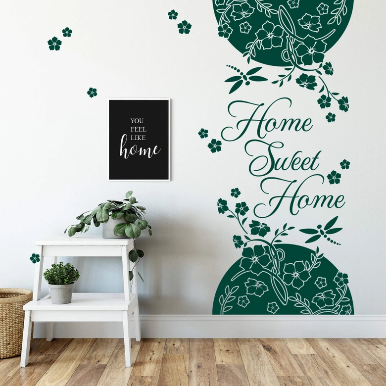 Muursticker Banner Home Sweet Home 