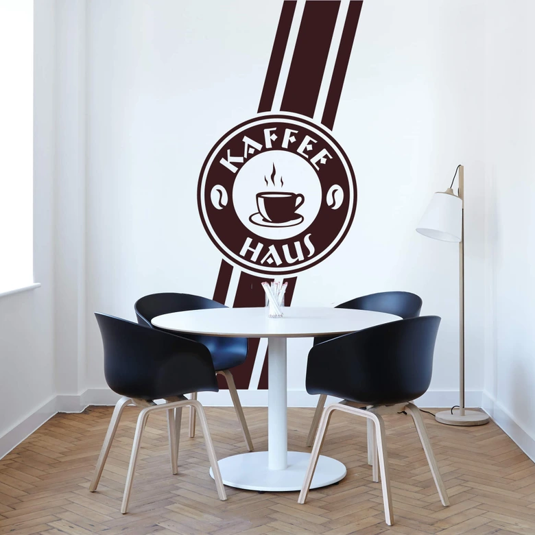 Wandtattoo Banner Kaffee Haus 