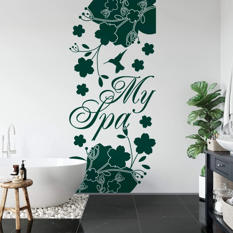 Wandtattoo Banner My Spa 