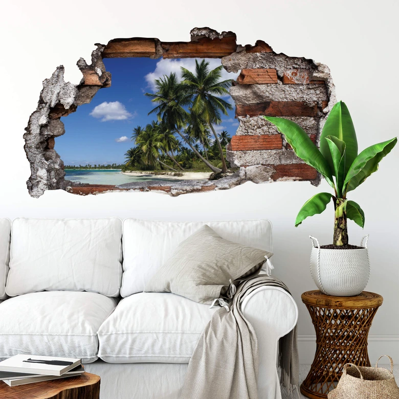 3D Wandtattoo Carribean Flair 